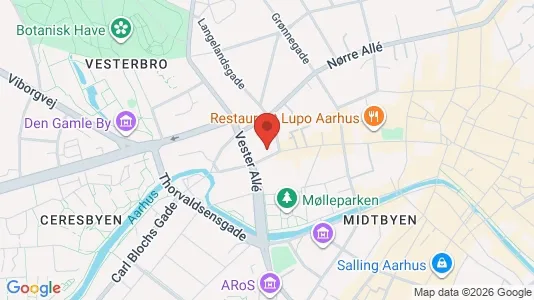 Apartments for rent i Aarhus C - kort over placeringen