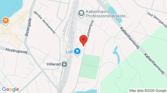 Apartments for rent i Hillerød - kort over placeringen