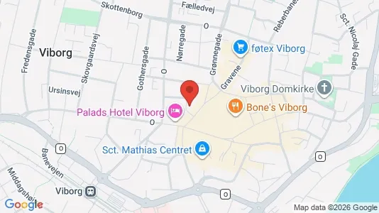 Apartments for rent i Viborg - kort over placeringen