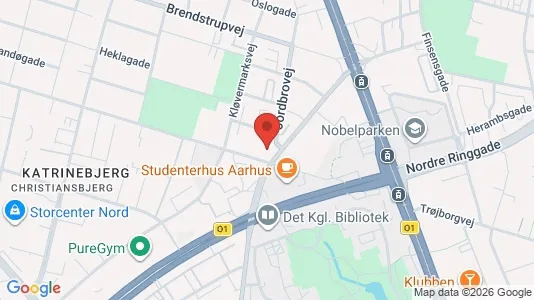 Apartments for rent i Aarhus N - kort over placeringen