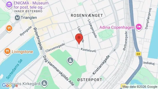 Apartments for rent i Østerbro - kort over placeringen