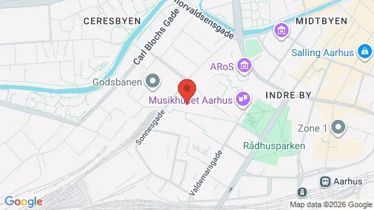 Apartments for rent i Aarhus C - kort over placeringen