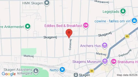 Apartments for rent i Skagen - kort over placeringen