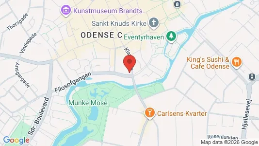 Apartments for rent i Odense C - kort over placeringen
