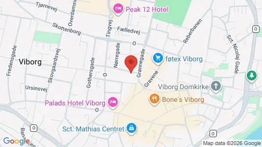 Apartments for rent i Viborg - kort over placeringen