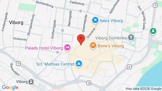 Apartments for rent i Viborg - kort over placeringen
