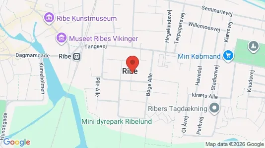 Apartments for rent i Ribe - kort over placeringen