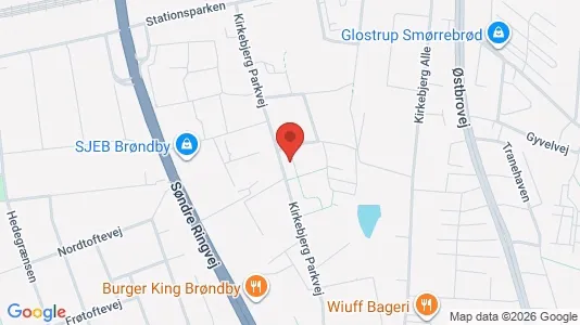 Apartments for rent i Brøndby - kort over placeringen