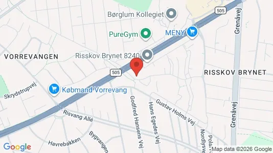 Apartments for rent i Risskov - kort over placeringen