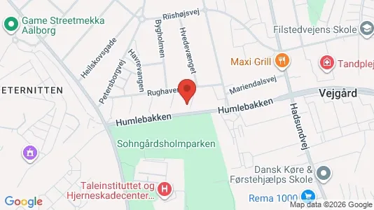 Apartments for rent i Aalborg Center - kort over placeringen