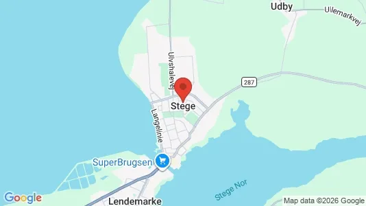Apartments for rent i Stege - kort over placeringen
