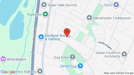 Apartments for rent i Aalborg SØ - kort over placeringen