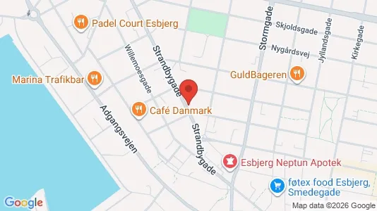 Apartments for rent i Esbjerg Center - kort over placeringen