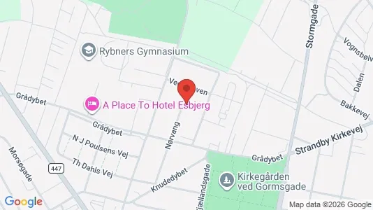 Apartments for rent i Esbjerg Center - kort over placeringen
