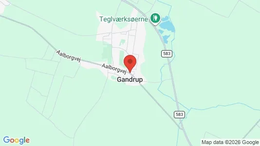 Houses for rent i Gandrup - kort over placeringen
