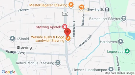 Apartments for rent i Støvring - kort over placeringen
