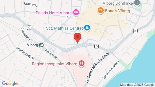 Apartments for rent i Viborg - kort over placeringen