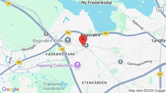 Apartments for rent i Bagsværd - kort over placeringen