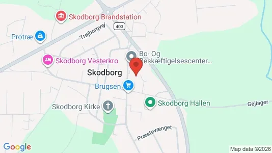 Apartments for rent i Rødding - kort over placeringen