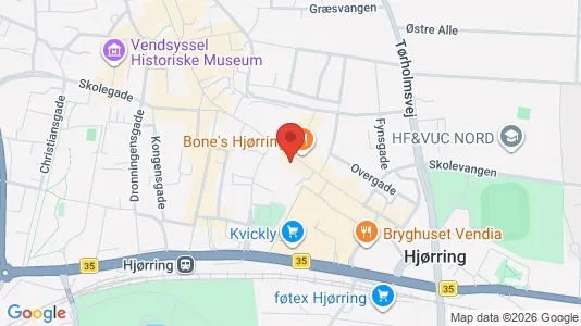 Apartments for rent i Hjørring - kort over placeringen