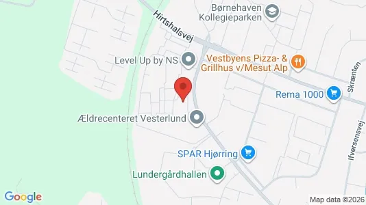 Apartments for rent i Hjørring - kort over placeringen