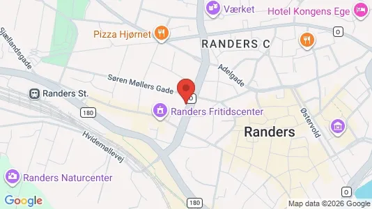 Apartments for rent i Randers C - kort over placeringen