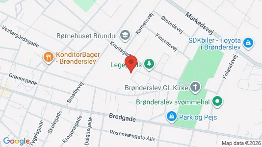 Apartments for rent i Brønderslev - kort over placeringen