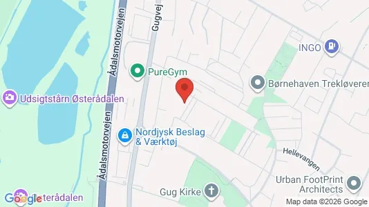 Apartments for rent i Aalborg SØ - kort over placeringen