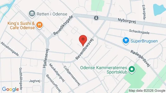 Apartments for rent i Odense C - kort over placeringen