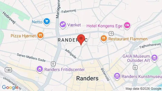 Apartments for rent i Randers C - kort over placeringen