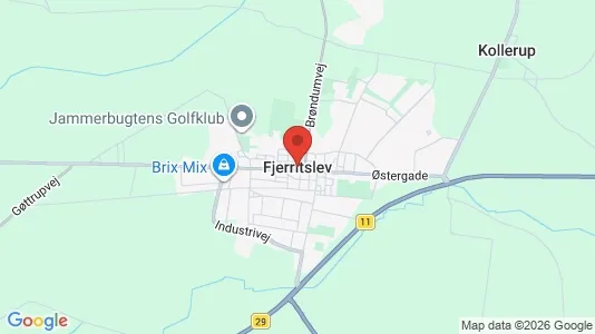 Houses for rent i Fjerritslev - kort over placeringen