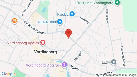 Apartments for rent i Vordingborg - kort over placeringen