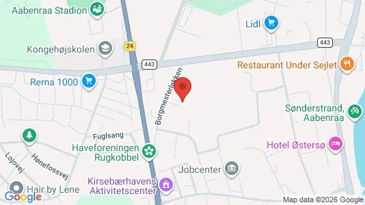 Apartments for rent i Aabenraa - kort over placeringen