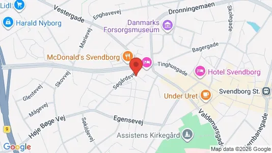 Apartments for rent i Svendborg - kort over placeringen
