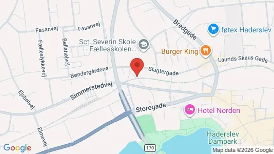 Apartments for rent i Haderslev - kort over placeringen