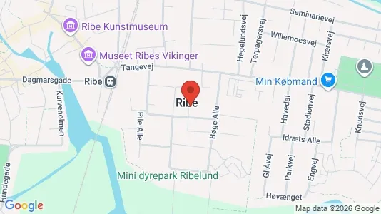 Apartments for rent i Ribe - kort over placeringen