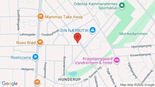 Apartments for rent i Odense M - kort over placeringen
