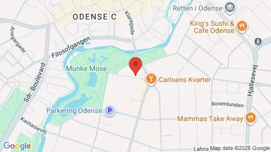 Apartments for rent i Odense C - kort over placeringen