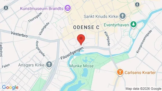 Apartments for rent i Odense C - kort over placeringen