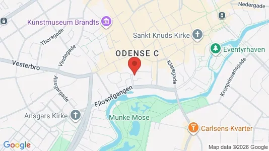 Apartments for rent i Odense C - kort over placeringen