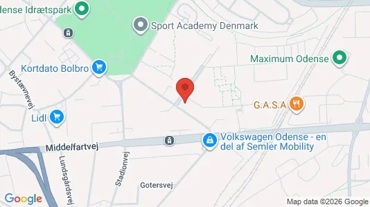 Apartments for rent i Odense V - kort over placeringen