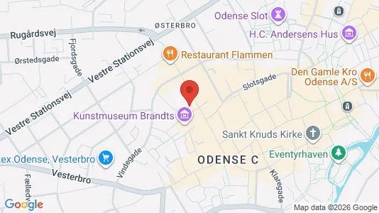 Apartments for rent i Odense C - kort over placeringen