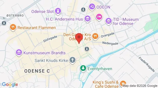 Apartments for rent i Odense C - kort over placeringen