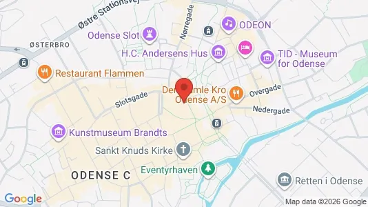Apartments for rent i Odense C - kort over placeringen