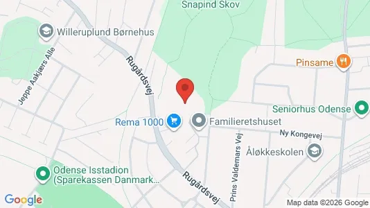 Apartments for rent i Odense C - kort over placeringen