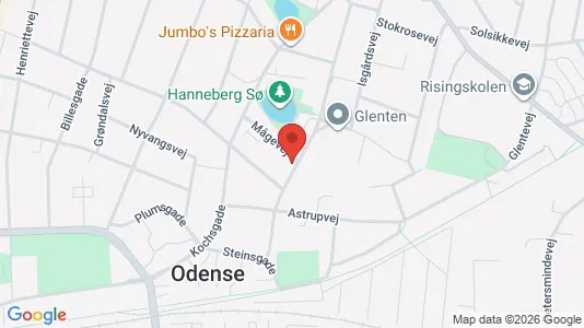 Apartments for rent i Odense C - kort over placeringen