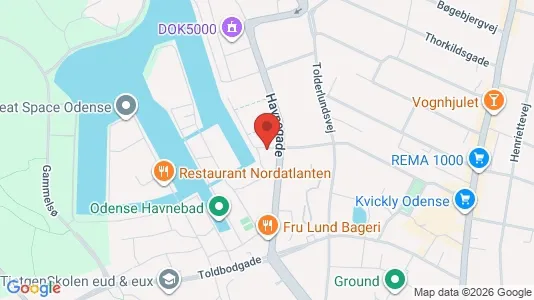 Apartments for rent i Odense C - kort over placeringen