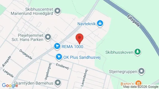 Apartments for rent i Odense C - kort over placeringen