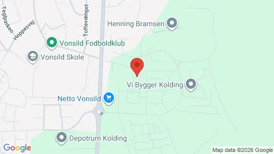 Apartments for rent i Kolding - kort over placeringen