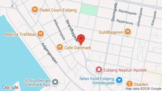 Apartments for rent i Esbjerg Center - kort over placeringen